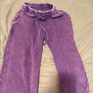 Zenana Outfitters Kids Purple Sweatpants